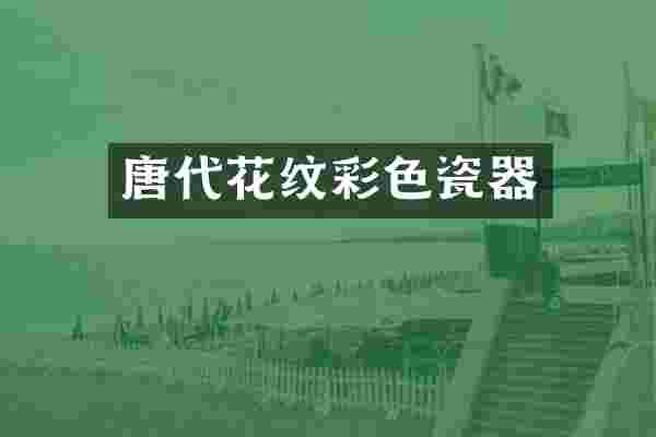 唐代花纹彩色瓷器