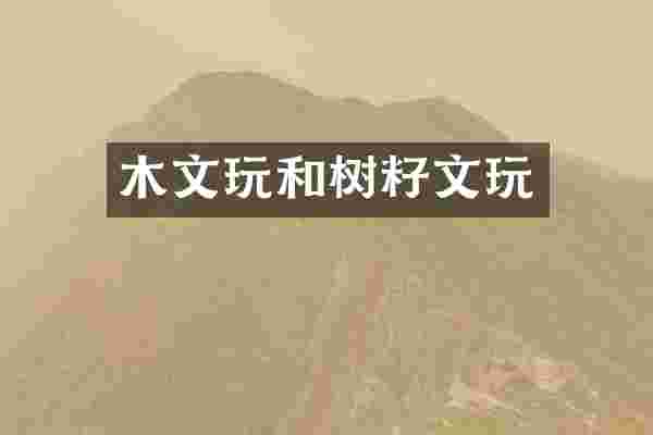 木文玩和树籽文玩