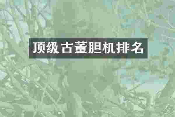 顶级古董胆机排名