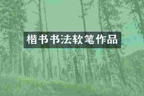 楷书书法软笔作品