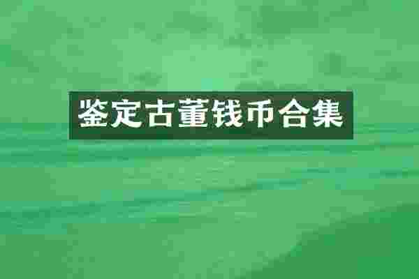 鉴定古董钱币