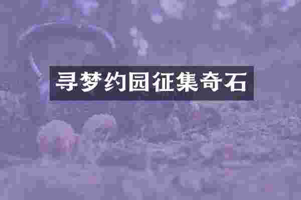寻梦约园征集奇石