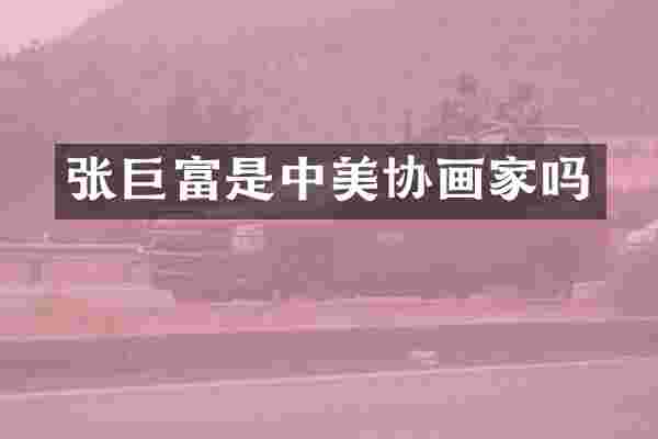 张巨富是中美协画家吗