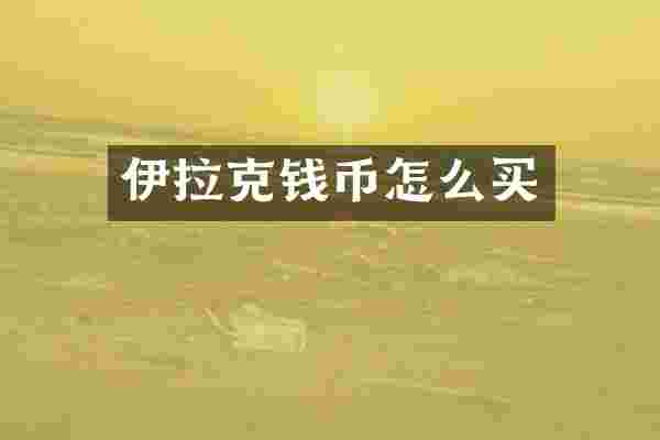 伊拉克钱币怎么买