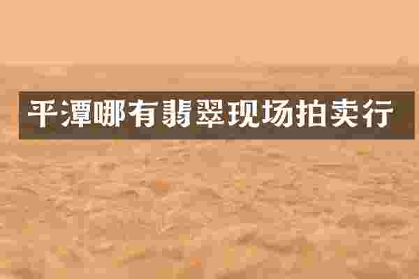 平潭哪有翡翠现场拍卖行