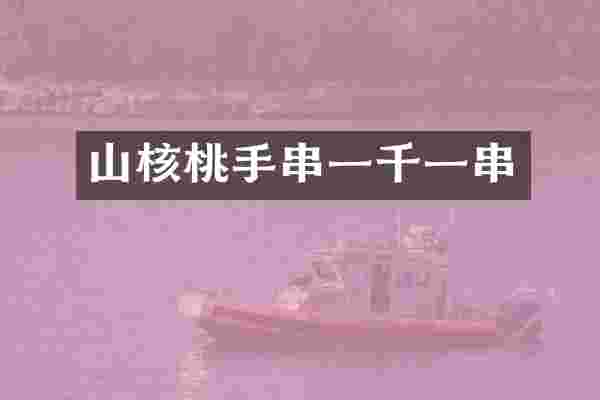 山核桃手串一千一串