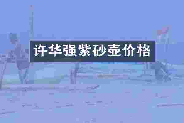 许华强紫砂壶价格