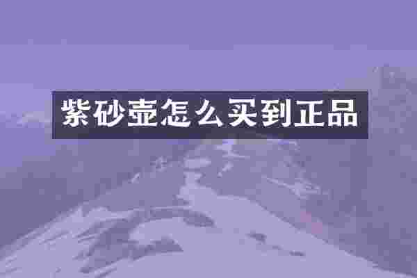 紫砂壶怎么买到正品