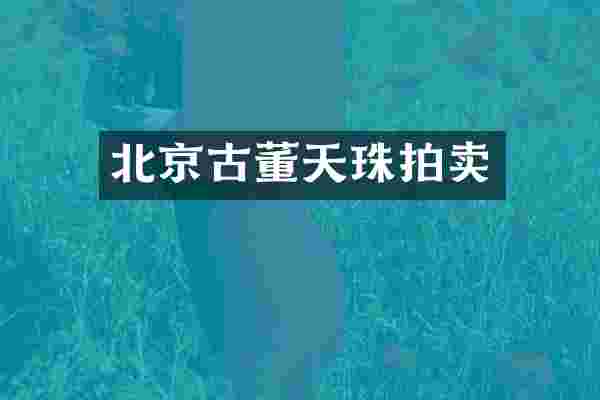 北京古董天珠拍卖