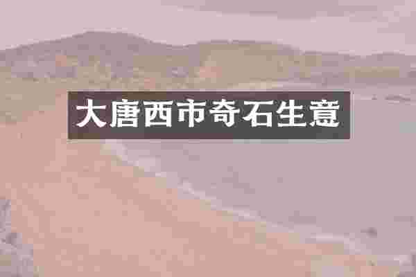 大唐西市奇石生意