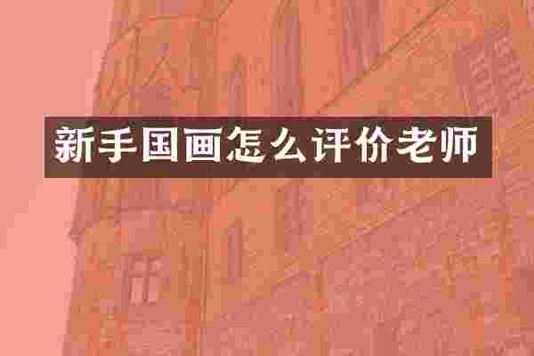 新手国画怎么评价老师