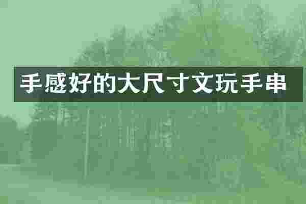 手感好的大尺寸文玩手串