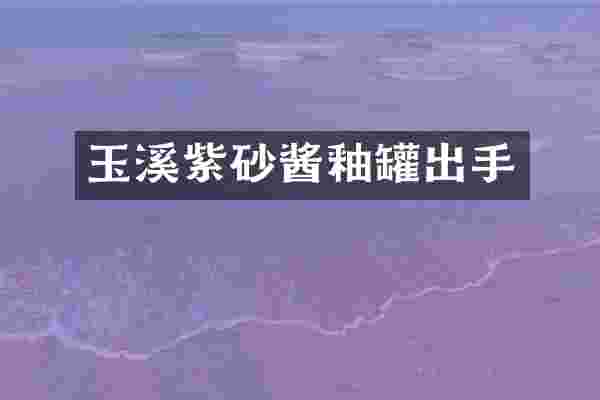 玉溪紫砂酱釉罐出手