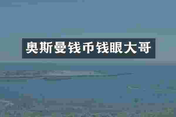奥斯曼钱币钱眼大哥