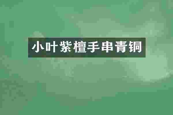 小叶紫檀手串青铜