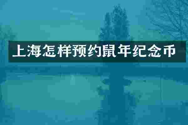 上海怎样预约鼠年纪念币