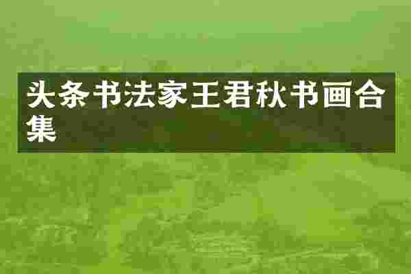 头条书法家王君秋书画合集
