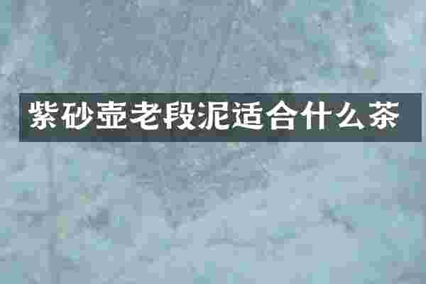 紫砂壶老段泥适合什么茶