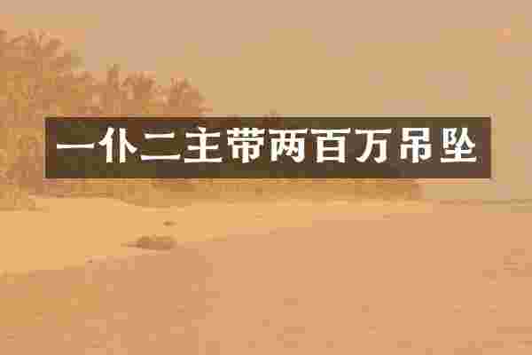 一仆二主带两百万吊坠