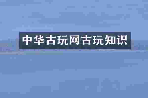 中华古玩网古玩知识