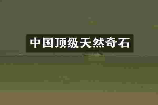 中国顶级天然奇石