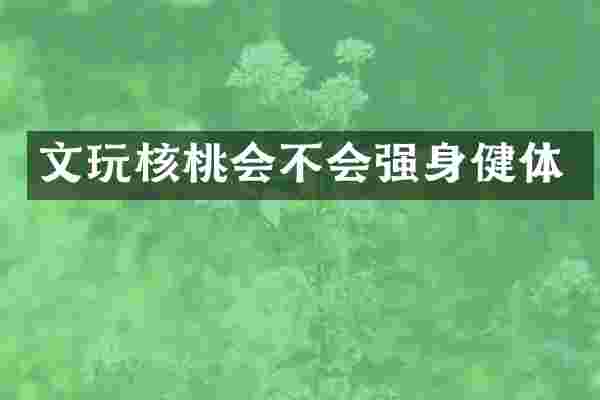 文玩核桃会不会强身健体