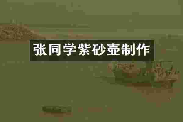 张同学紫砂壶制作