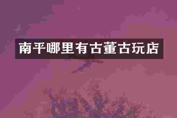 南平哪里有古董古玩店