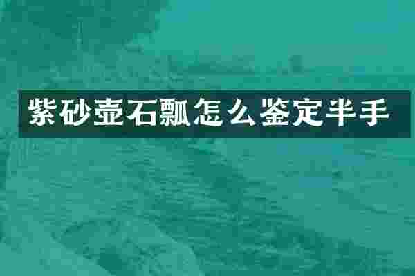 紫砂壶石瓢怎么鉴定半手