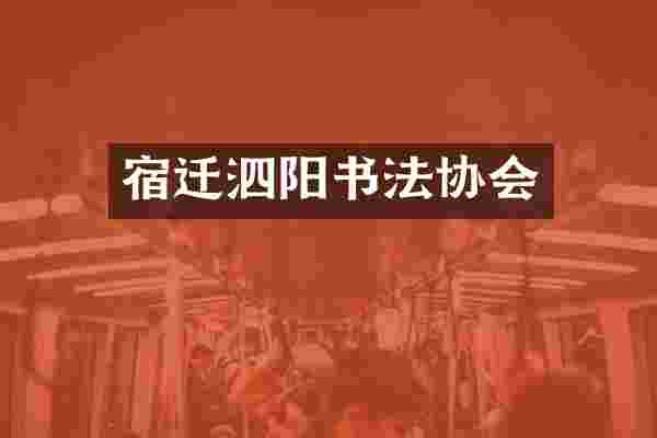 宿迁泗阳书法协会