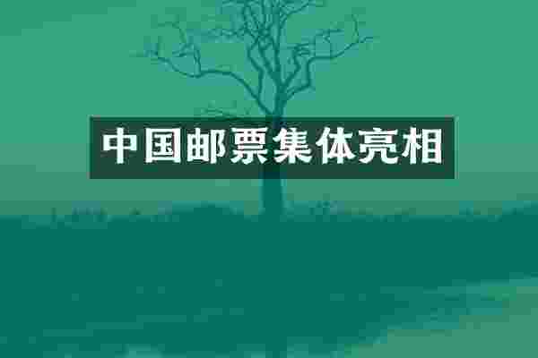 中国邮票集体亮相