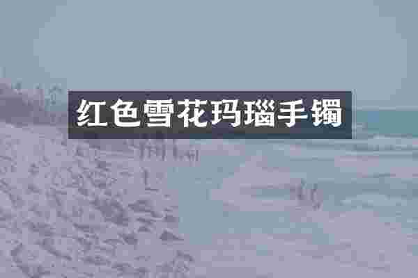 红色雪花玛瑙手镯