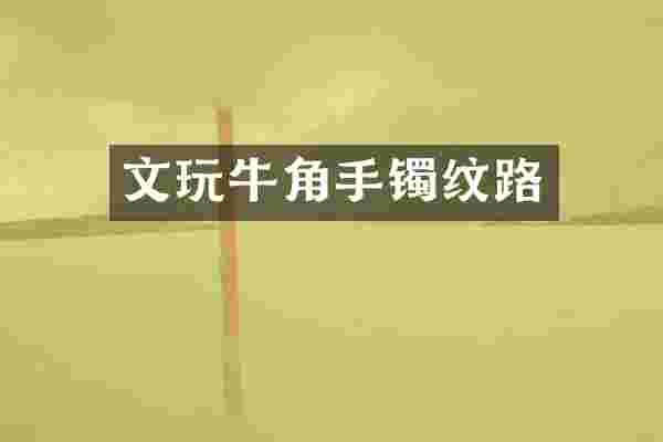 文玩牛角手镯纹路