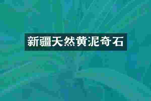 新疆天然黄泥奇石