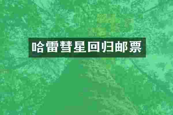 哈雷彗星回归邮票