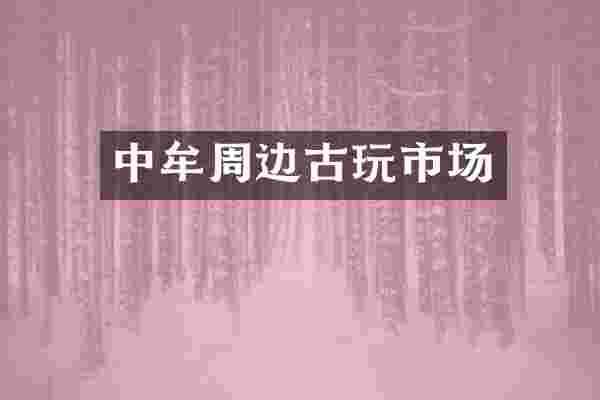 中牟周边古玩市场