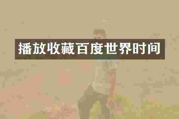 播放收藏百度世界时间