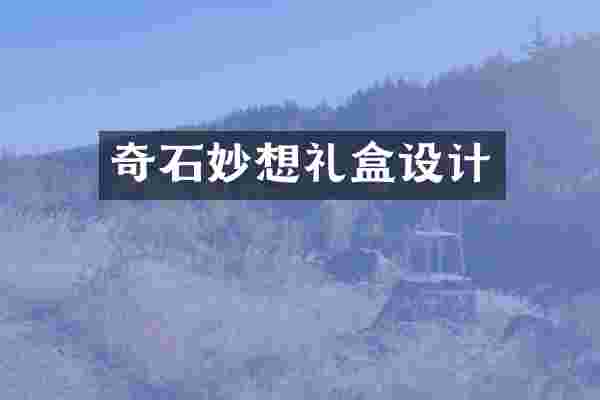 奇石妙想礼盒设计