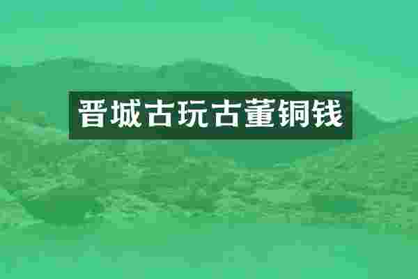 晋城古玩古董铜钱