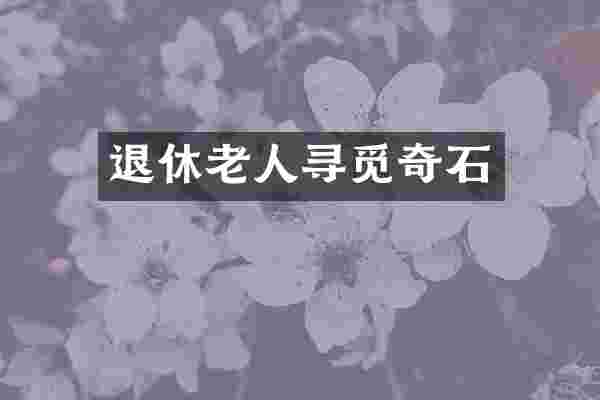 退休老人寻觅奇石