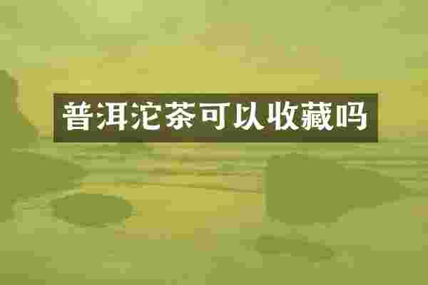 普洱沱茶可以收藏吗