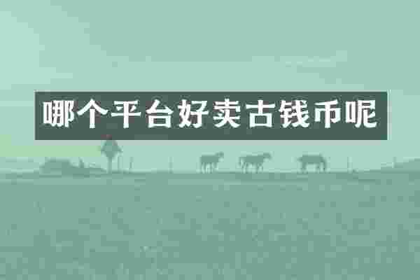 哪个平台好卖古钱币呢
