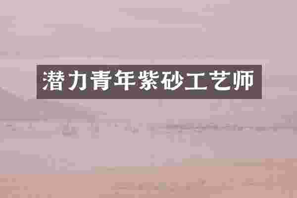潜力青年紫砂工艺师