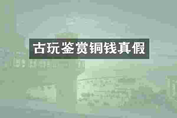 古玩鉴赏铜钱真假