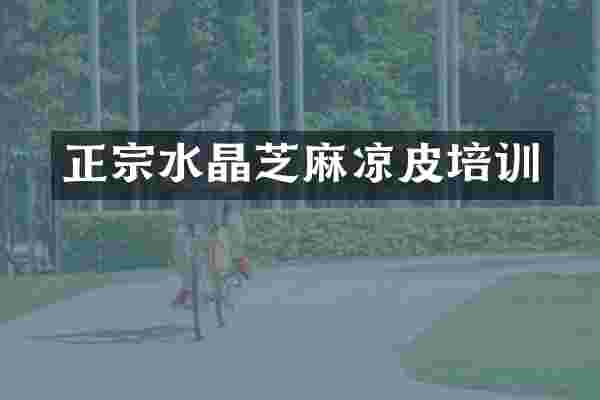 正宗水晶芝麻凉皮培训