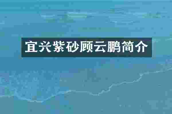 宜兴紫砂顾云鹏简介
