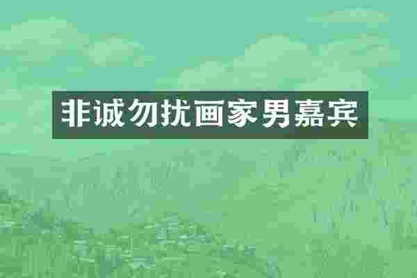 非诚勿扰画家男嘉宾