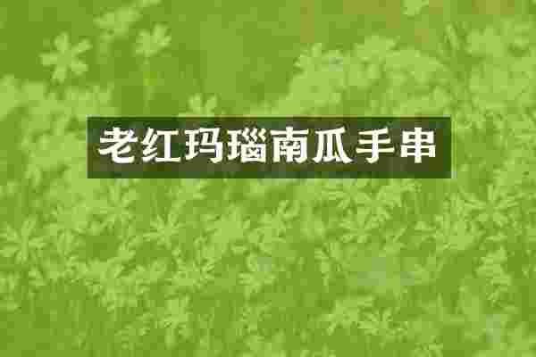 老红玛瑙南瓜手串