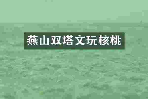 燕山双塔文玩核桃