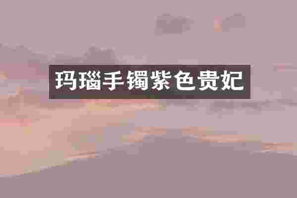 玛瑙手镯紫色贵妃